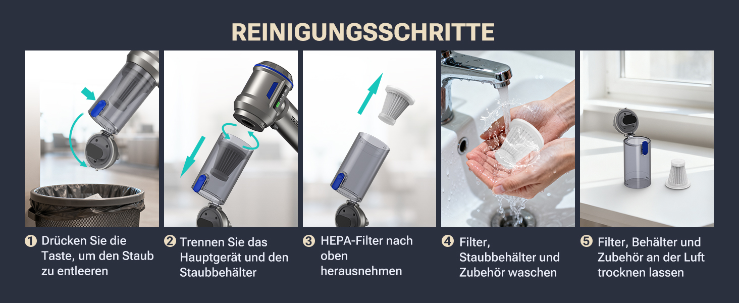 Акумуляторний ручний пилосос Yomile AD10 для авто та дому, 27000Па, 150Вт, бездротовий портативний міні-пилосос з функцією обдуву