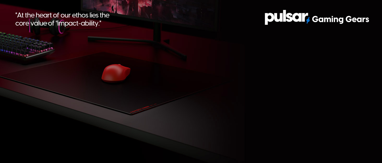 Ігровий килимок для миші Pulsar Gaming Gears Paraglide XL, чорний, 490 x 420 мм