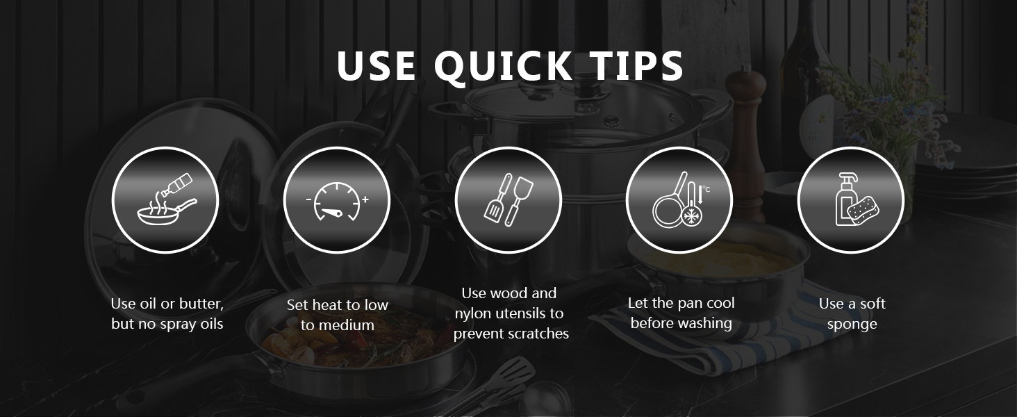 Набір каструль 6 шт. з нержавіючої сталі для індукційних плит, Cookware Set, з кришкою та захистом від опіків, сумісний з усіма типами плит, не має покриття, придатний для миття в посудомийній машині