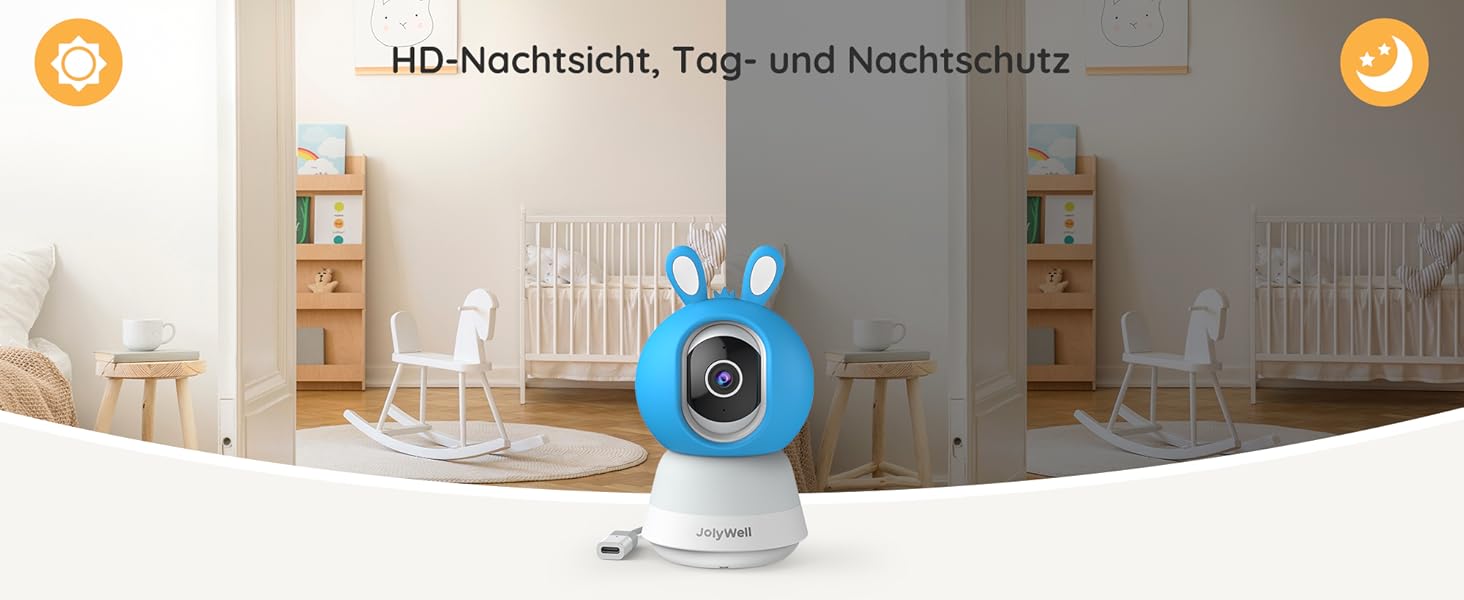 Відеоняня JolyWell з камерою та додатком, 5