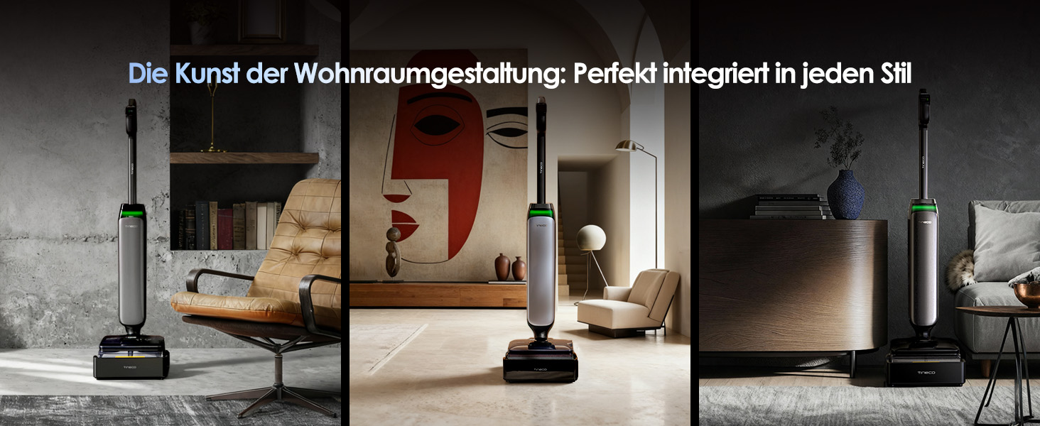 Tineco Floor One S9 Artist Steam Pro: Акумуляторний пилосос для вологого та сухого прибирання, 22000 Па, анти-заплутування, сушка гарячим повітрям 85°C, 50 хв роботи, для твердих поверхонь, шерсті тварин