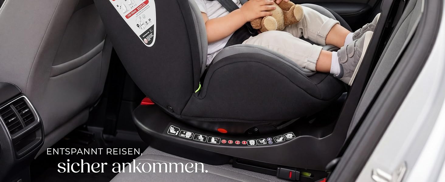 Дитяче автокрісло tectake® поворотне на 360°, i-Size, кріплення ISOFIX, до 150 см