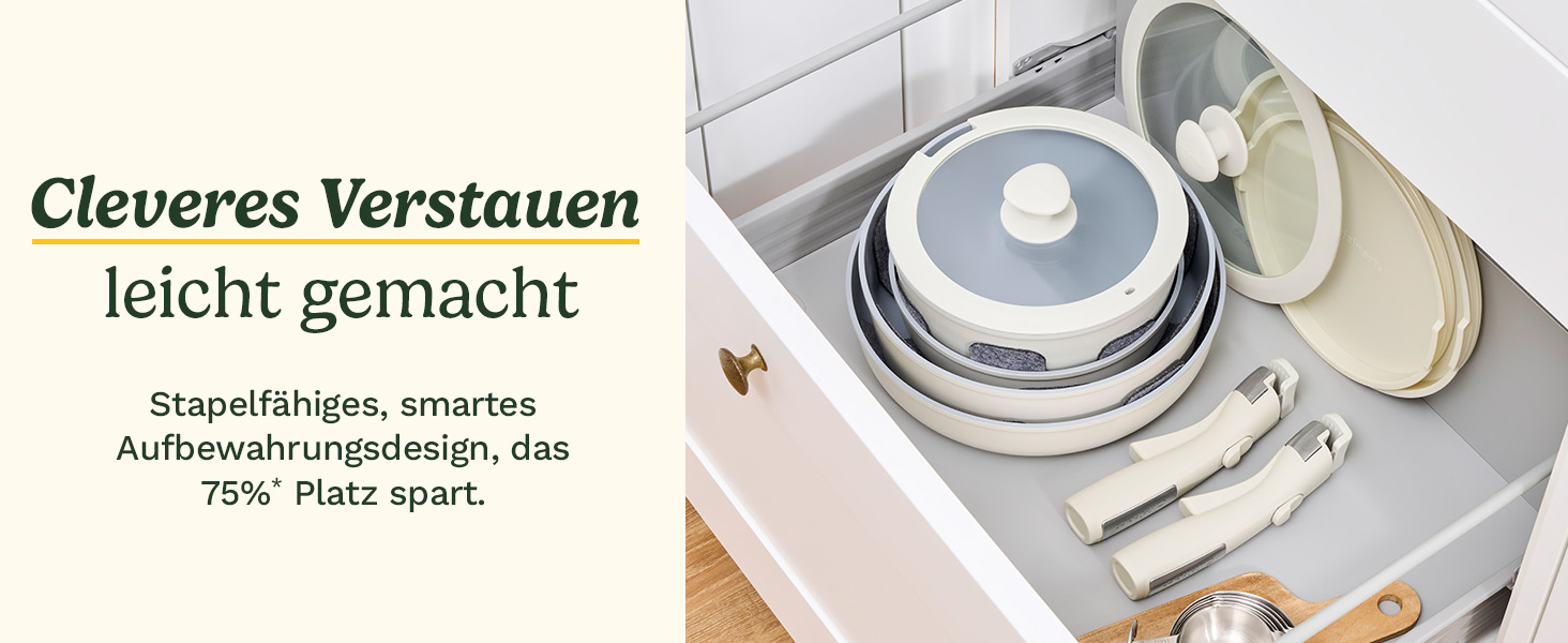 Набір посуду Cuisinart Ceramica XT 11 предметів: каструлі, сковороди, сотейник, пароварка. Керамічне антипригарне покриття з титановим зміцненням. Без PTFE, PFOA та PFAS, колір - слонова кістка