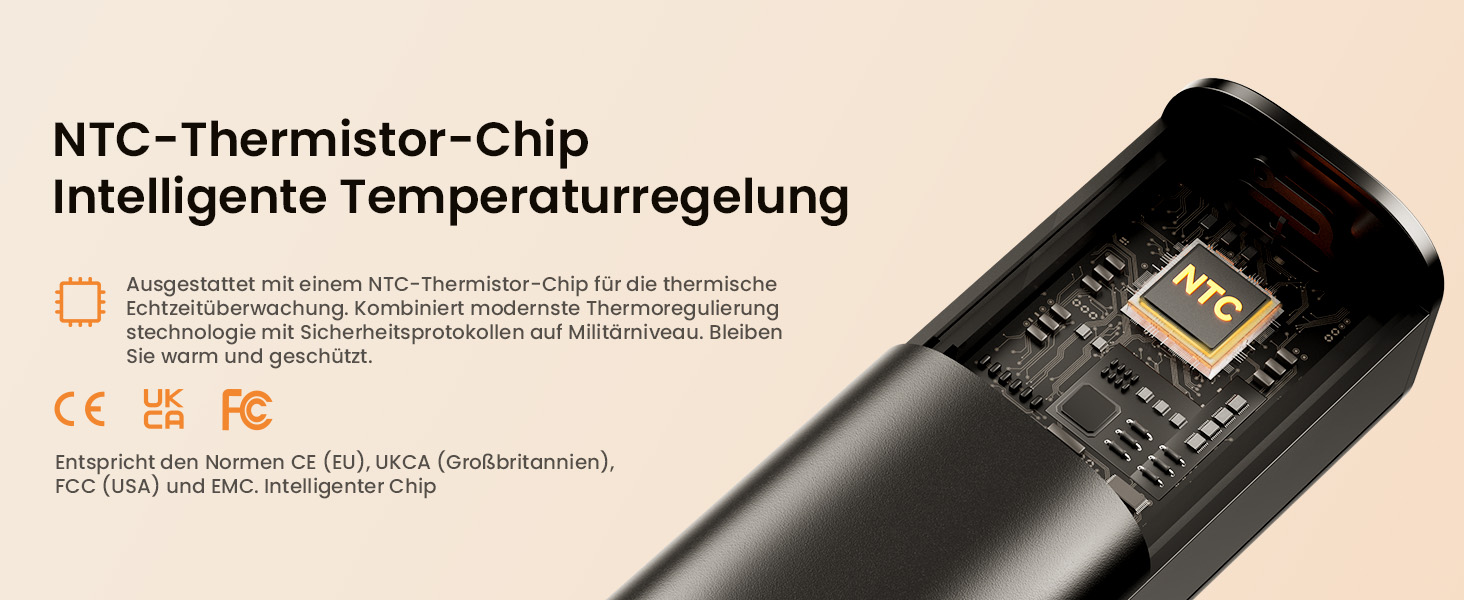 Електричний грівець для рук Gaiatop 8000mAh з LED-ліхтариком (2 шт.), магнітний, 3 швидкості нагріву, для жінок, сім'ї, активного відпочинку, чорний