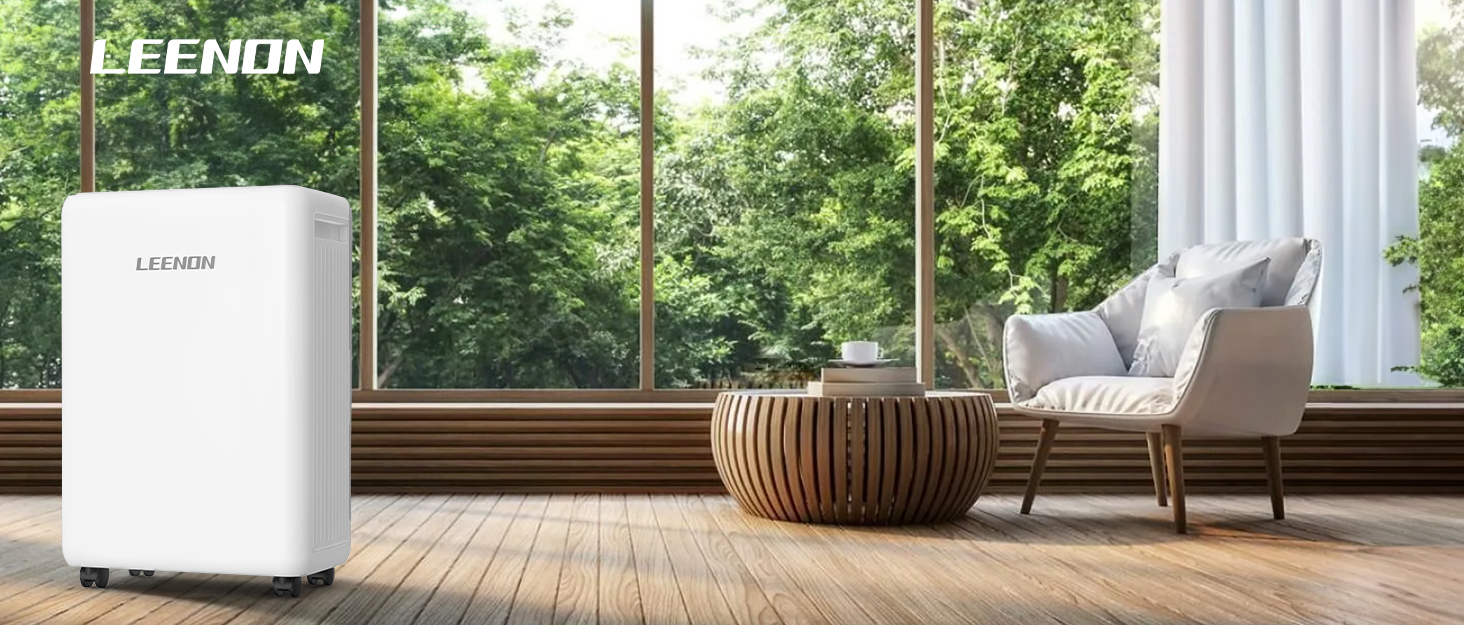 Електричний осушувач повітря 12L/день з таймером, фільтром та захистом від дітей. Тиха робота, смарт-режим, економія енергії, проти цвілі та вологи.