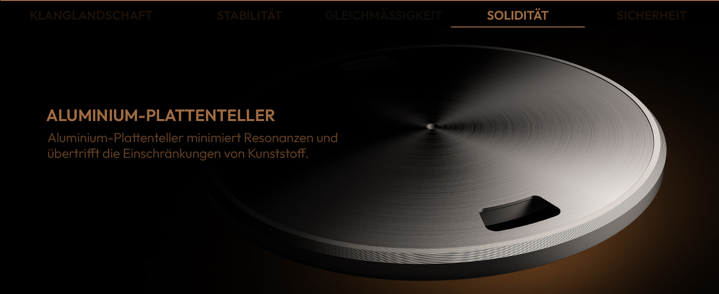 ONE-Q Hi-Fi вініловий програвач з Bluetooth 5.4, вбудованими динаміками, фонокоректором, магнітною голкою AT-3600L, 33/45 об/хв, два режими швидкості