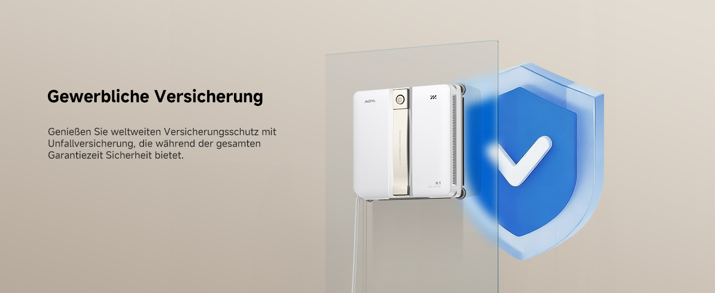 Робот для миття вікон MOVA N1, компактний, система подвійного розпилення, 8000 Па, безпечний, інтелектуальна навігація, повне покриття, все в одному