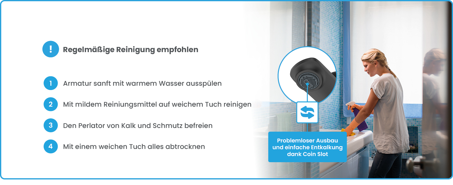 Чорний матовий змішувач для умивальника Bächlein Aldeya - набір для монтажу, сучасний дизайн