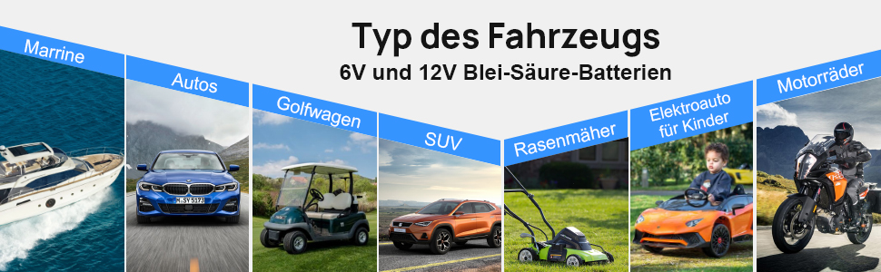 Зарядний пристрій для акумулятора Nexpeak NC175: 6V/12V, 1.75A, Smart, для автомобілів