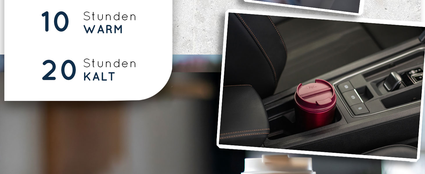 Термокружка Milu 400 мл - не протікає, з нержавіючої сталі, з трубочкою, ізольована, зберігає тепло 10 годин / холод 20 годин, без BPA (White Leopard)