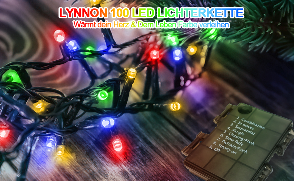 Світлодіодна гірлянда 30м 1000 LED для вулиці та дому, водонепроникна з пультом та таймером, 8 режимів роботи, багатоколірна (на батарейках)