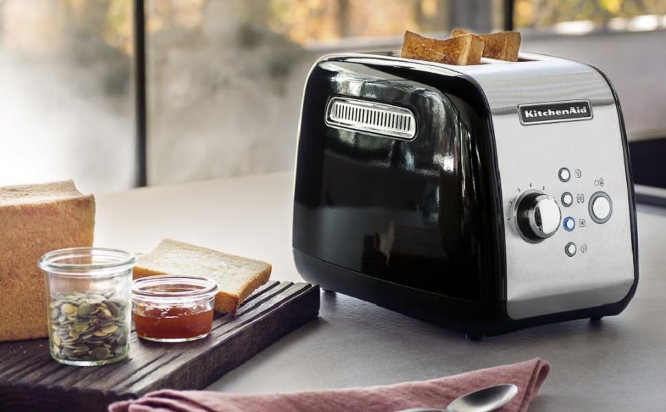 Тостер KitchenAid 5KMT221EER для 2 скибок, червоний – професійний тостер для дому