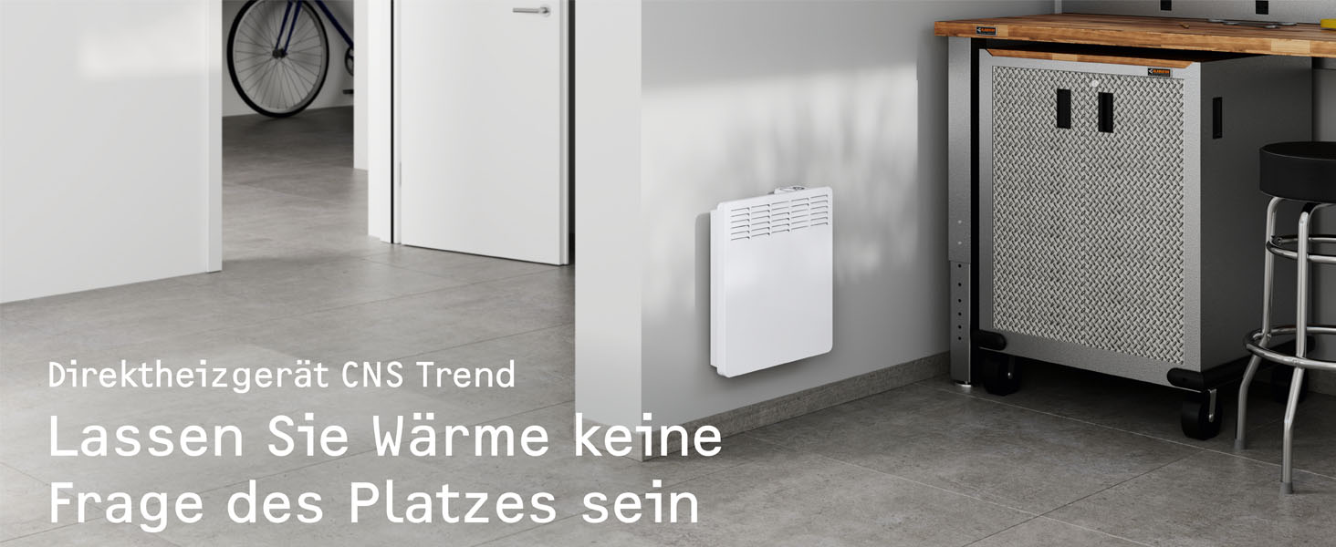 Настінна котушка STIEBEL ELTRON CNS 200 TREND, LC-дисплей 2 кВт, тижневий таймер, енергозберігаючий електричний обігрівач, білий, 236528 (приблизно 20 м, металевий корпус без 120-хвилинного таймера, 2022 р.)