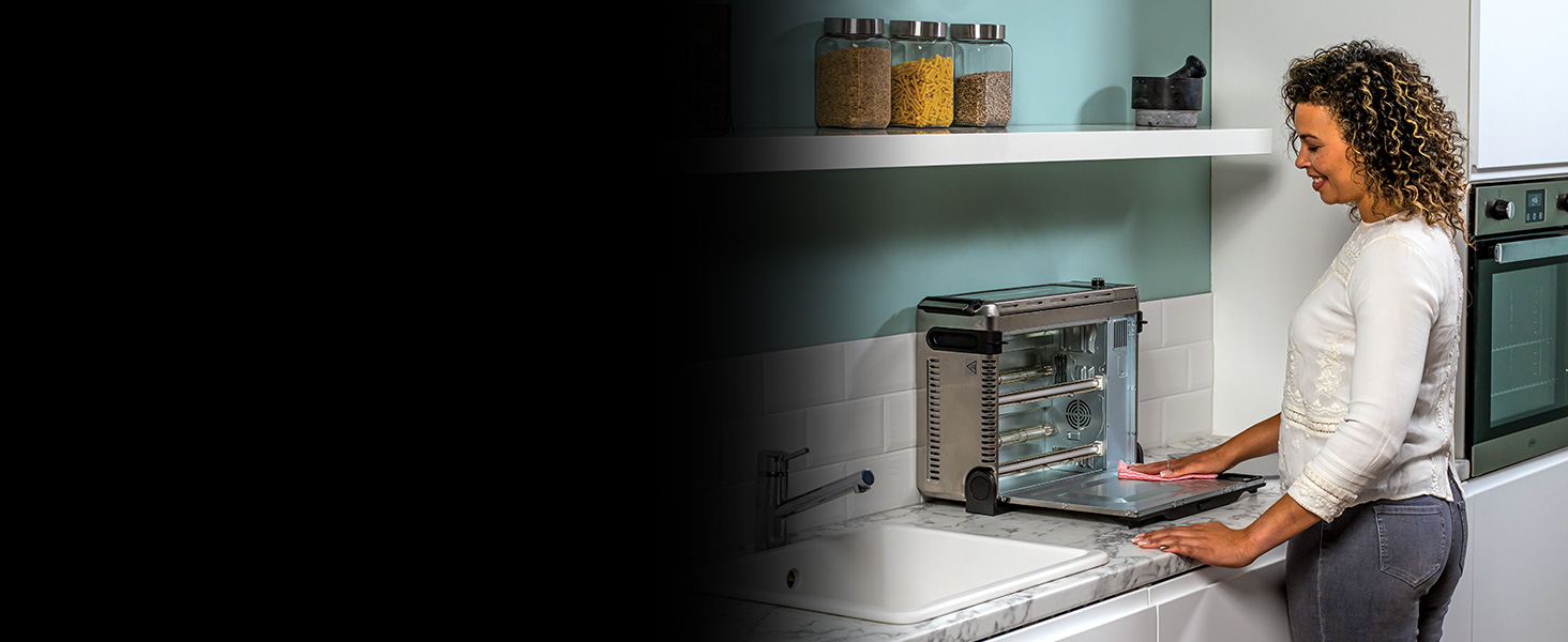 Ninja Foodi Міні-піч 8-в-1 SP101EU: Air Fry, Гриль, Випічка, та інші функції | Срібно-чорний колір