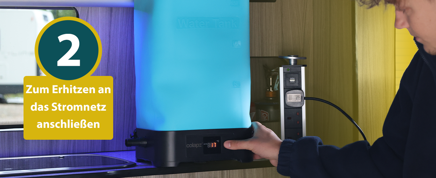 Портативна душова кабіна Colapz з акумулятором та помпою – для кемпінгу, автодому, вана, автомобіля та домашніх тварин