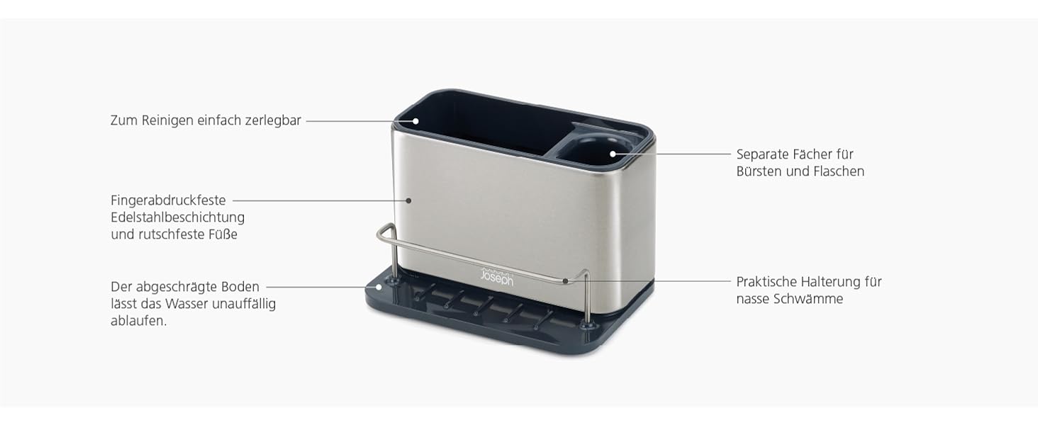 Joseph Joseph Surface - органайзер для мийки, нержавіюча сталь