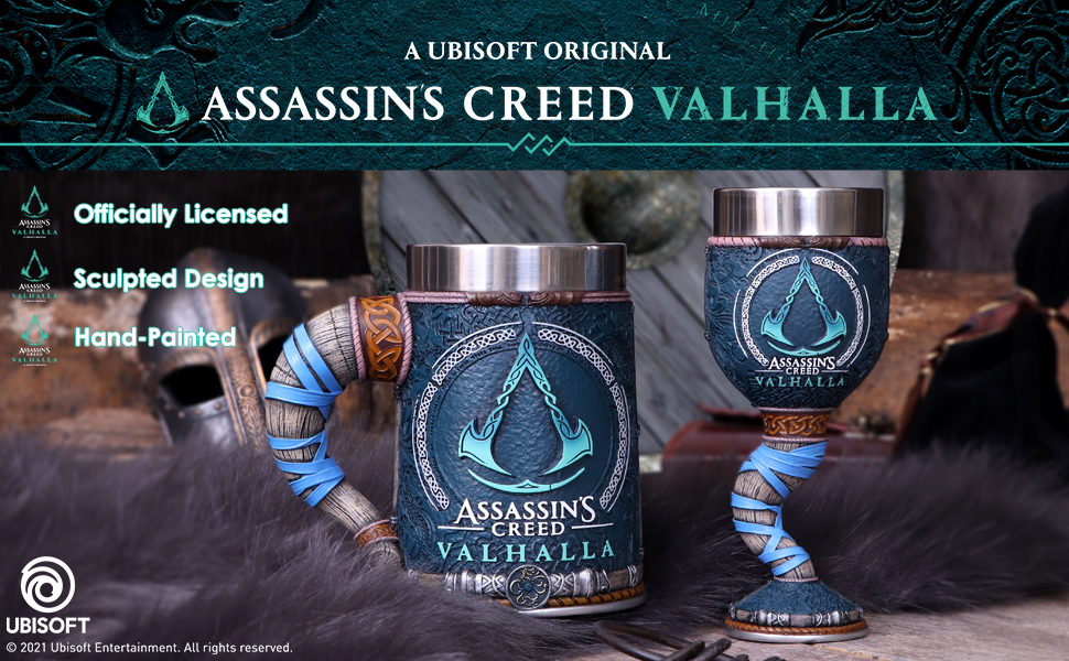 Тепер B5335S0 ліцензована гра Assassin's Creed Valhalla Viking, смола, нержавіюча сталь, багатобарвна