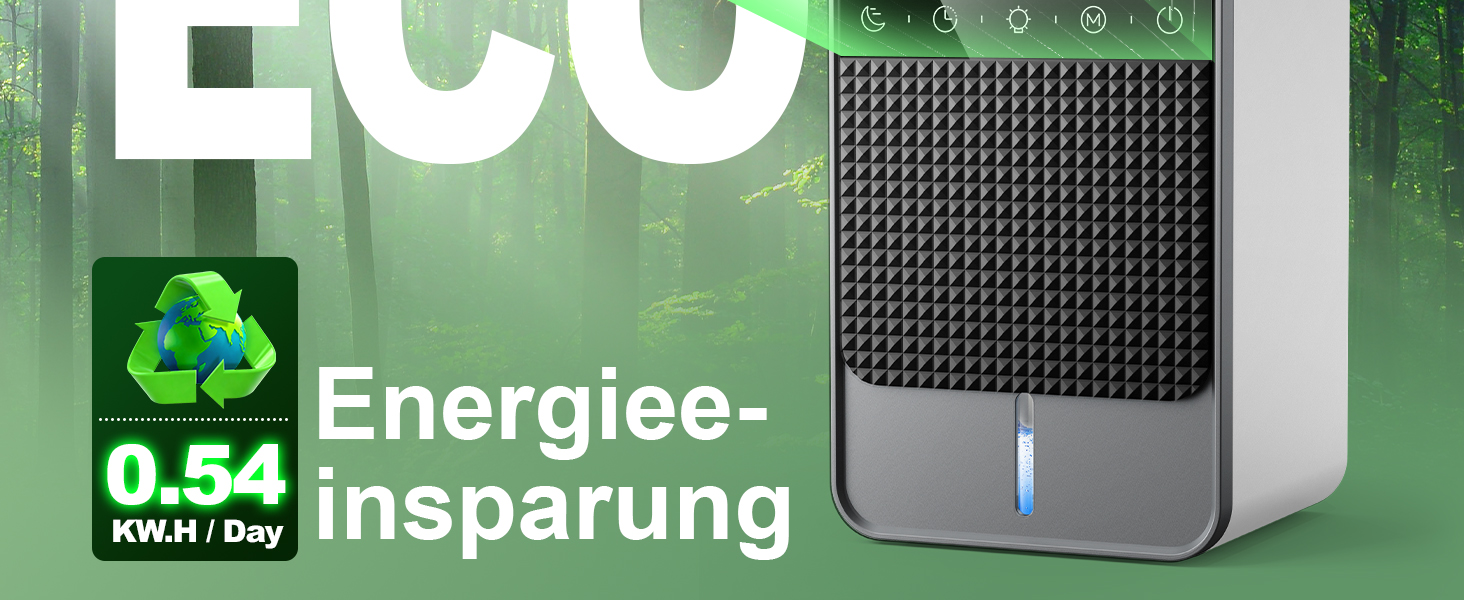 Електричний осушувач повітря 1800 мл з автоматичним відтаненням, таймером та LED-дисплеєм. Підходить для спальні, ванної кімнати та шафи. Продуктивність: 550 мл/24 год.