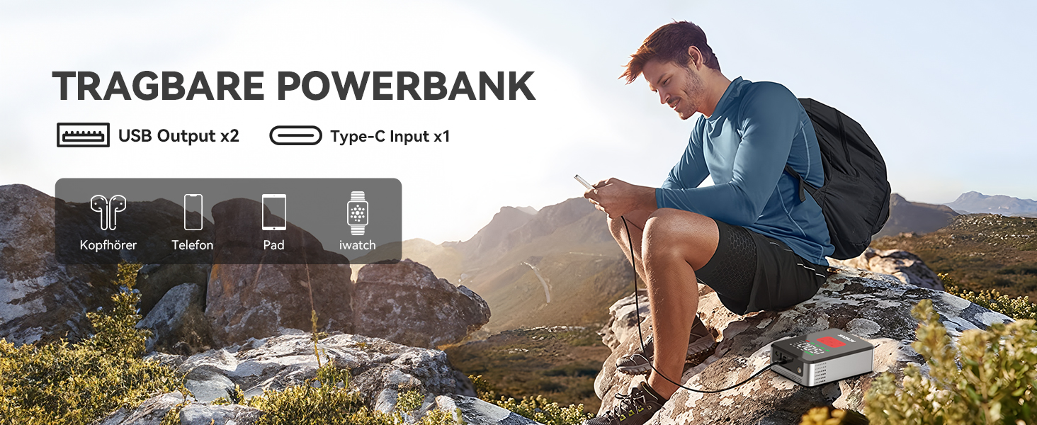 Портативний пусковий пристрій 7000A з компресором 150PSI для автомобілів, 12V, LED-ліхтарик