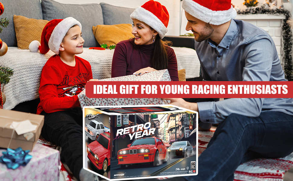 RC Автомобіль для дівчаток 1:16, Дрифт-кар зі світлодіодами 2.4GHz 4WD, Швидкість 30км/год, RTR, 2 акумулятори та дрифт-шини