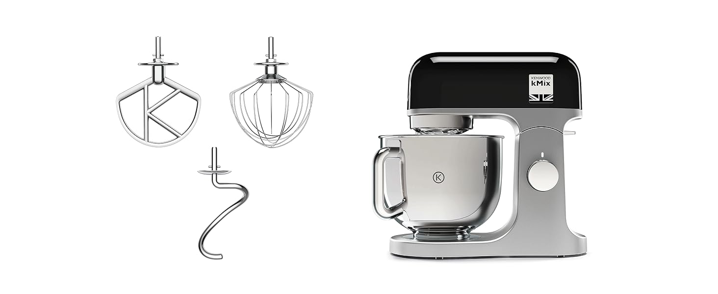 Кухонна машина KENWOOD kMix KMX750BK чорного кольору, стандартного розміру