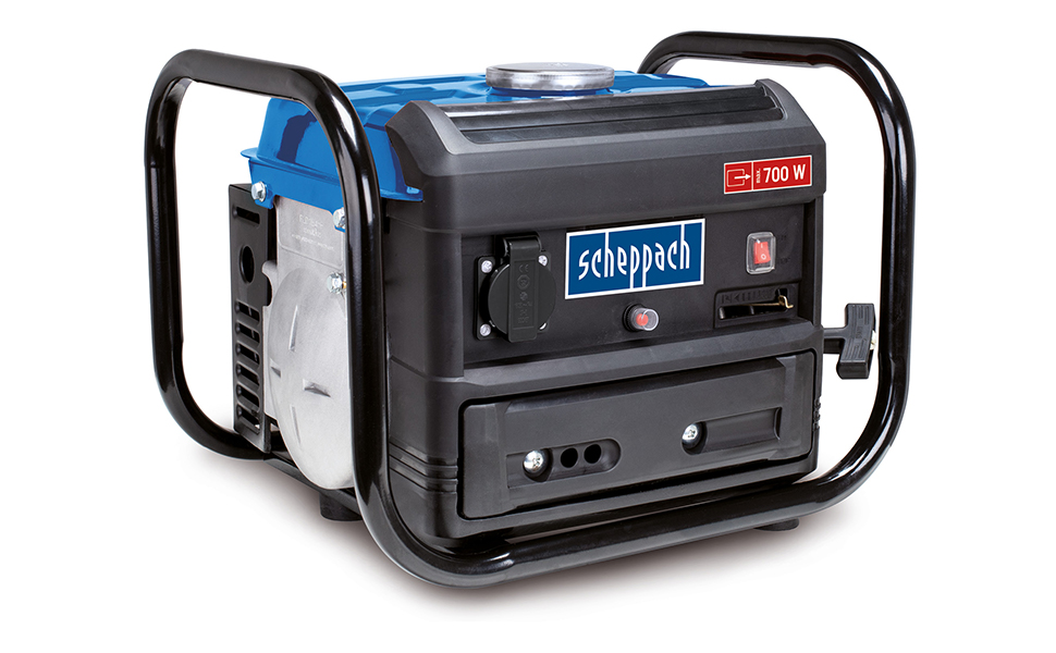 Генератор струму Scheppach Inverter SG1000: бензиновий, 2000W, 2x 230V, 2x USB, 64dB | для чутливої електроніки