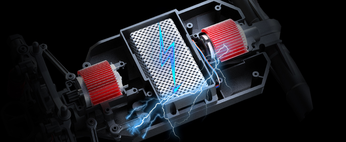 Радіокерований позашляховик Monstertruck 1:16 4WD 40 км/год для дітей та дорослих 8+