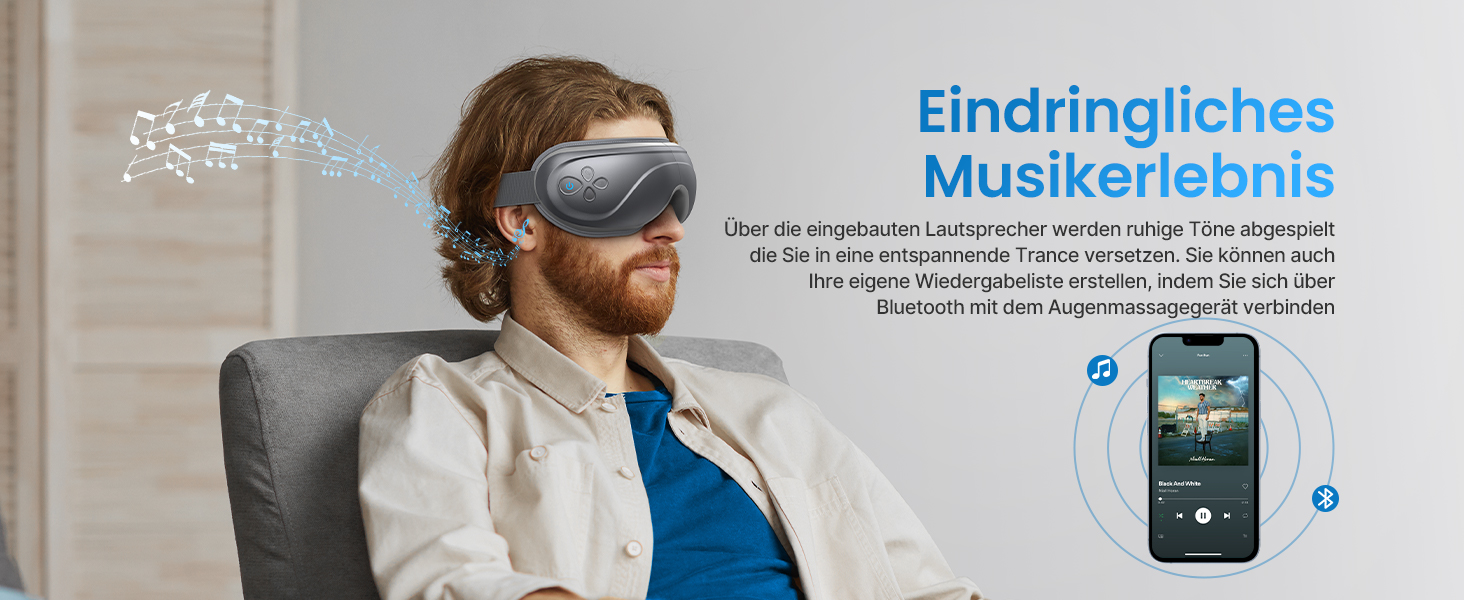 RENPHO Eyeris 2 - Масажер для очей з підігрівом та вібрацією, для розслаблення, догляду за очима, зменшення напруги, сухих очей, покращення сну