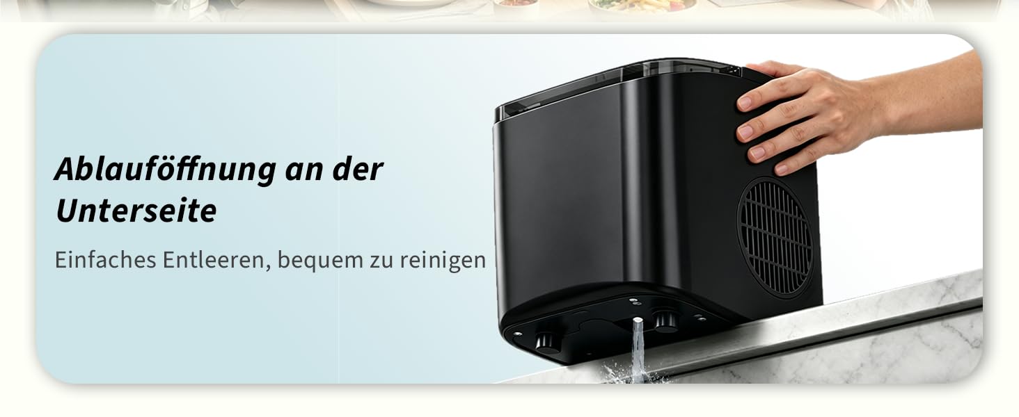 Льодогенератор Citybee з функцією самоочищення, 12 кг/доба, компактний Ice Maker для кухні, офісу та вечірок (Сірий)