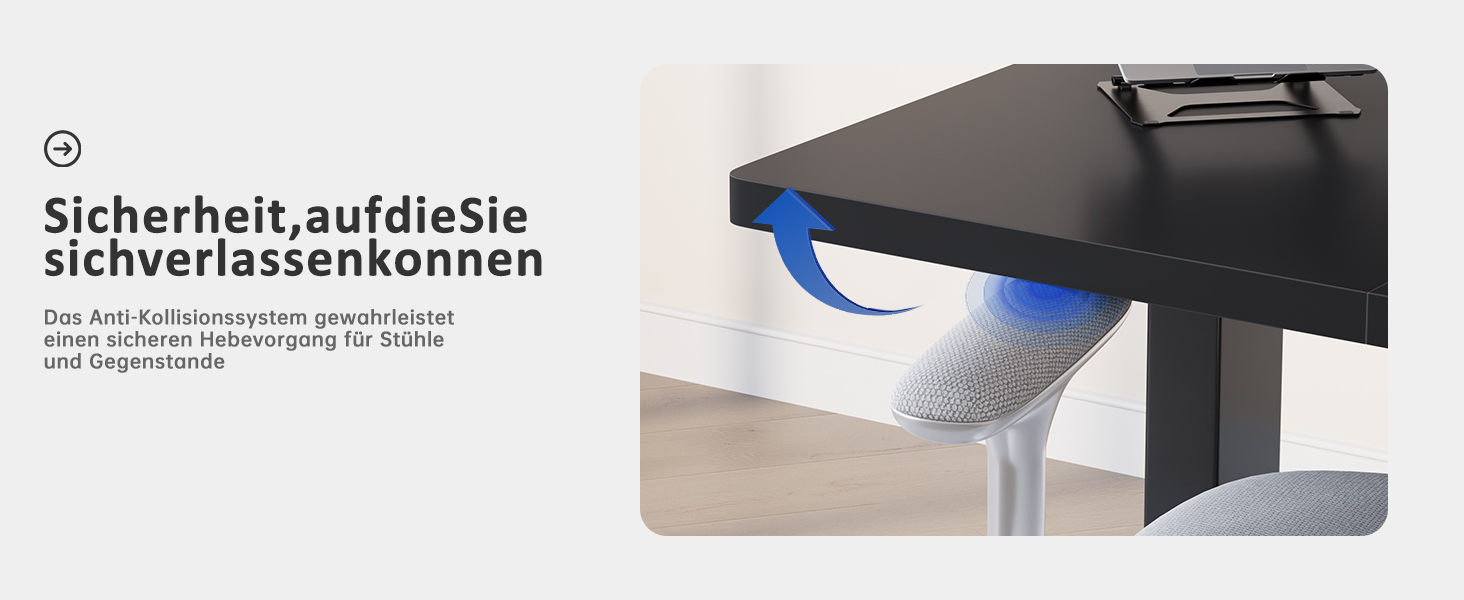 Регульований стіл Homall 200x80 см з USB-портом, електричний, з органайзером для кабелів, пам'ять позицій, для комп'ютера, чорний