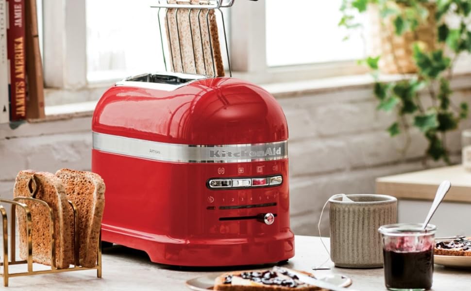 Тостер KitchenAid 5KMT2204EMS, металевий, медальйон срібло