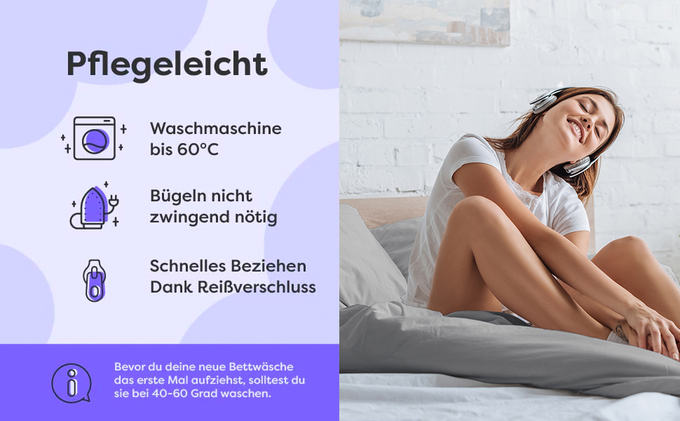 Комплект постільної білизни Wolkenfeld 135x200 см – сірий (світло-сірий/темно-сірий), м'який, без прасування, сертифікат ÖKO-TEX, мікрофібра. В комплекті: простирадло 135x200 см + наволочка 80x80 см сірого кольору.