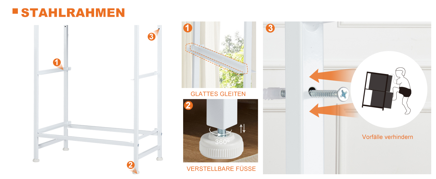 Набір приліжкових тумбочок DUMOS, 2 шт. з шухлядою, вузький комод, індустріальний стиль, для спальні, вітальні, дитячої кімнати, прихожої, білий