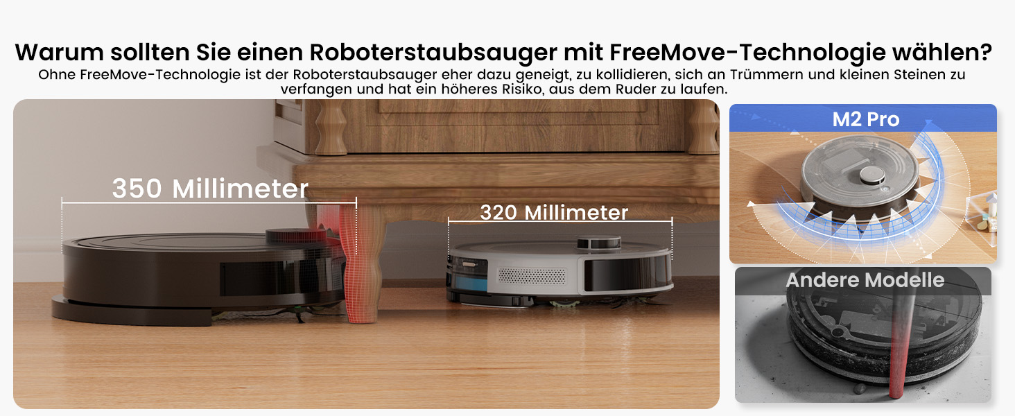 Робот-пилосос LEFANT M2 Pro Mondgrau з функцією миття, 5000Pa, LiDAR, 150 хв, розпізнавання килима, керування через додаток/голос, для видалення шерсті тварин, чорний