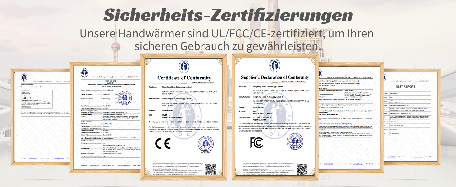 Електричний грілка для рук FANDLISS 6000 mAh, 2 шт. - багаторазовий, з USB зарядкою, для кемпінгу, на відкритий простір, на подарунок, чорний