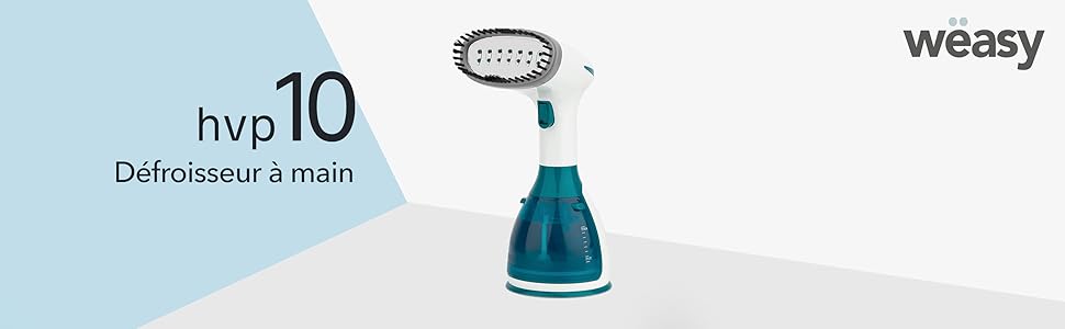 Wëasy HVP10 Ручний праскою, бездротовий, 1500 Вт, прасуюча поверхня з нержавіючої сталі, білий та синій