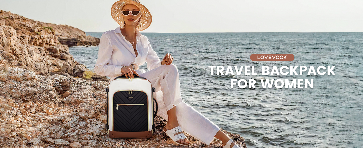 Рюкзак LOVEVOOK для ручної поклажі 40L: жіночий, для подорожей, з відділенням для ноутбука 17.3