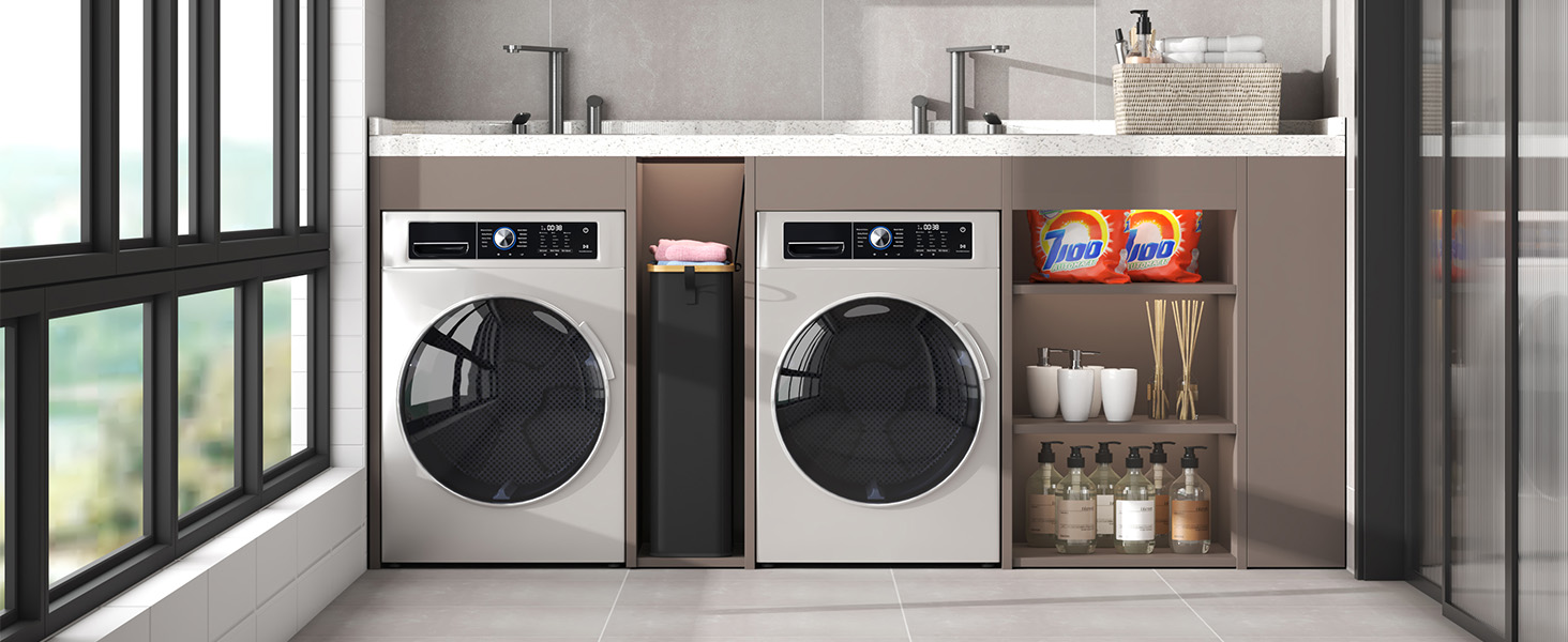 Кошик для білизни Lifewit з кришкою, вузький, складаний, 65л, бамбук, з ручкою, чорний