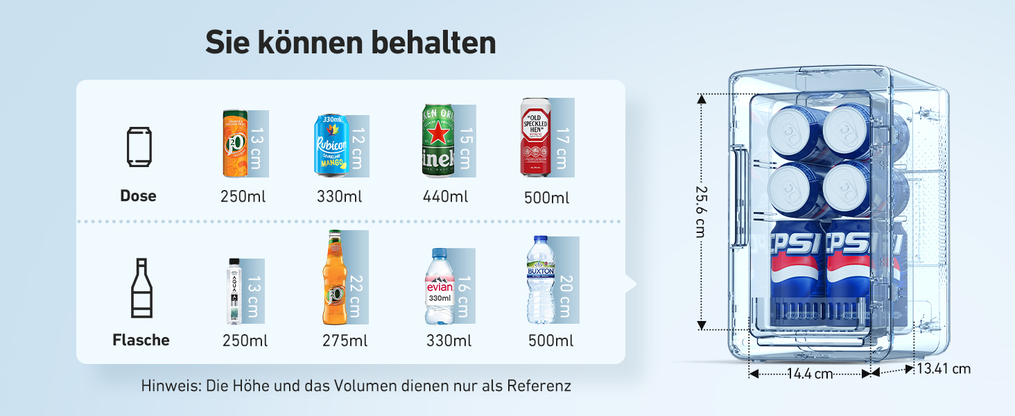 AstroAI Міні холодильник 2 в 1, 6 літрів: охолодження та підігрів, 12V/220V, для авто, офісу, гуртожитку, чорний