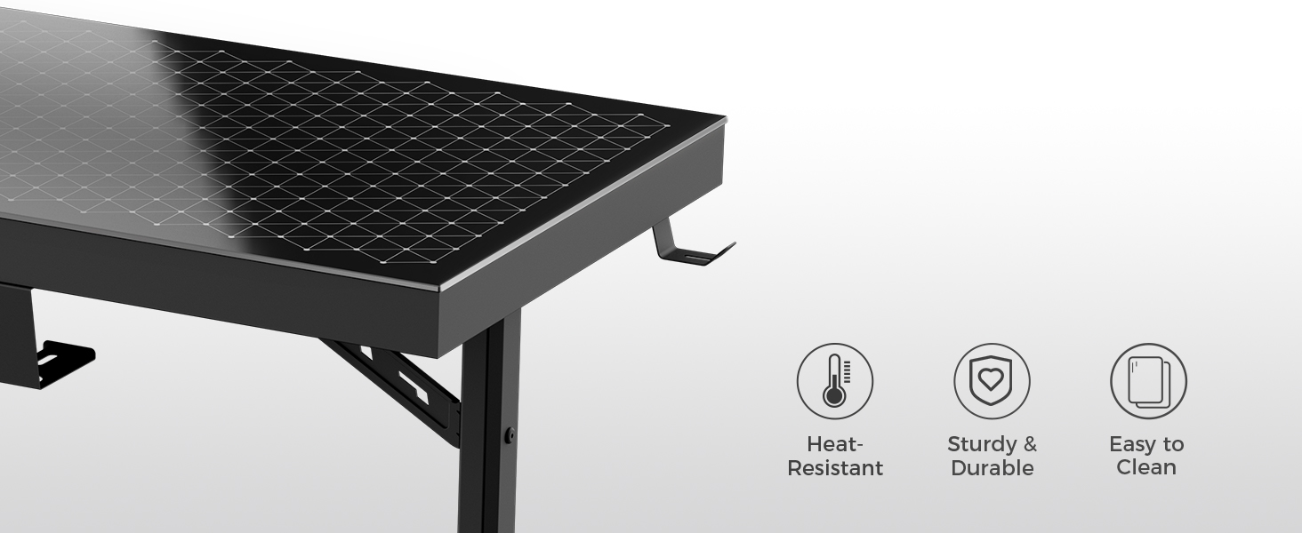 Ігровий стіл EUREKA ERGONOMIC RGB 110 см з підсвічуванням, 110 x 60 см