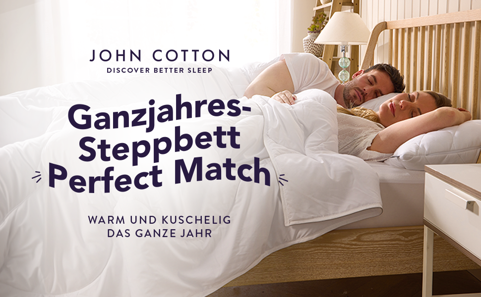 Ковдра бавовняна John Cotton 135x200 см - для алергіків, сертифікат Öko-Test, підходить для весни/осені, середньої щільності