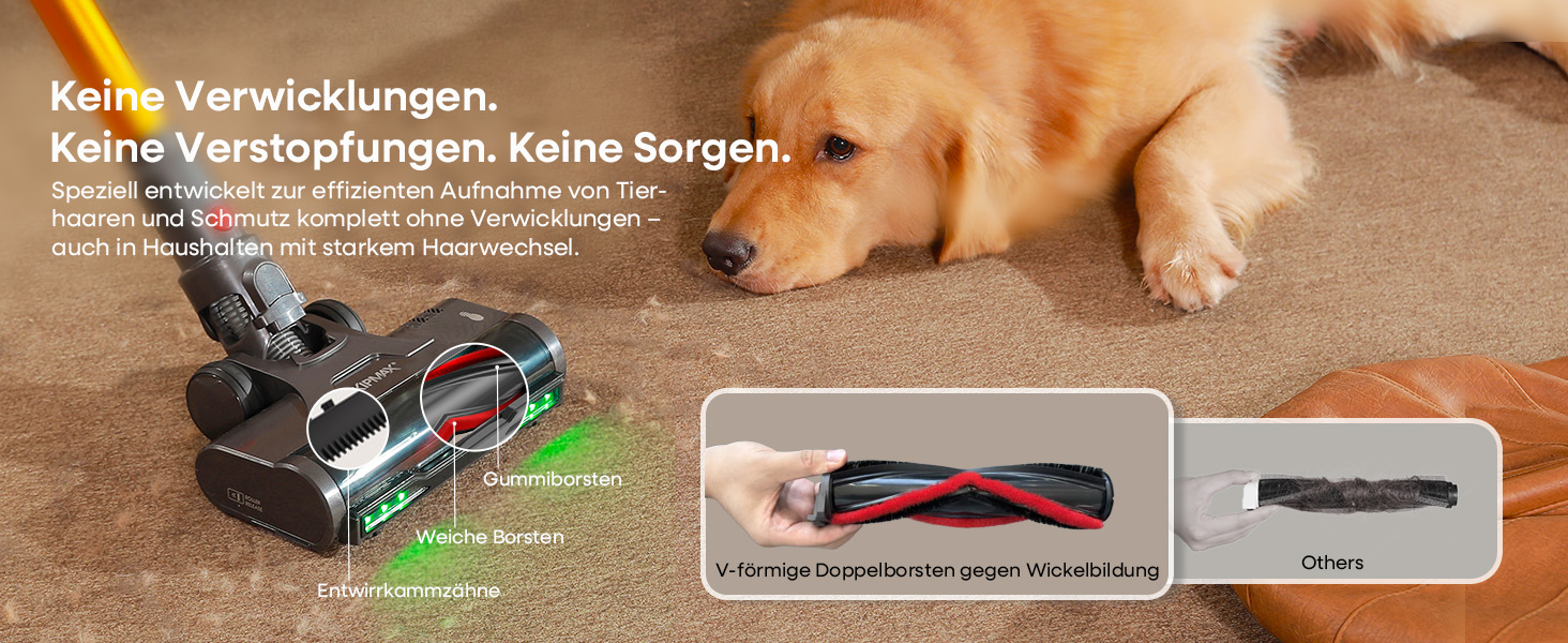 Акумуляторний пилосос KIPMAX 50000Pa, 550W, 70хв, 1.5л, з дисплеєм, анти-заплутальна щітка, 7-шаровий фільтр, 2 аромапластини, для килимів, шерсті тварин, твердих підлог, фіолетово-золотий