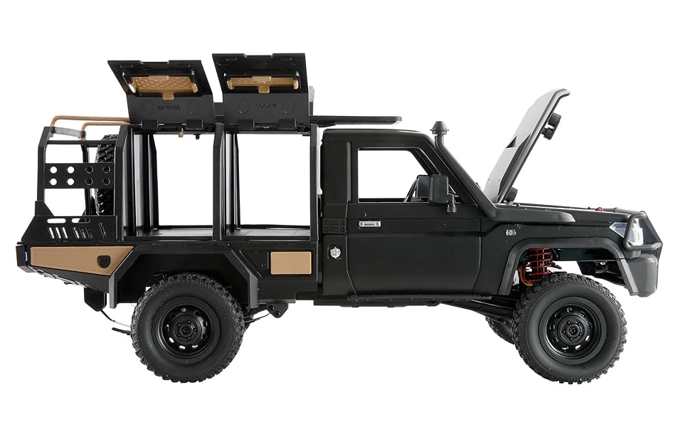Радіокерований позашляховик Amewi Toyota Land Cruiser Crawler 4WD 1:12 RTR, чорний
