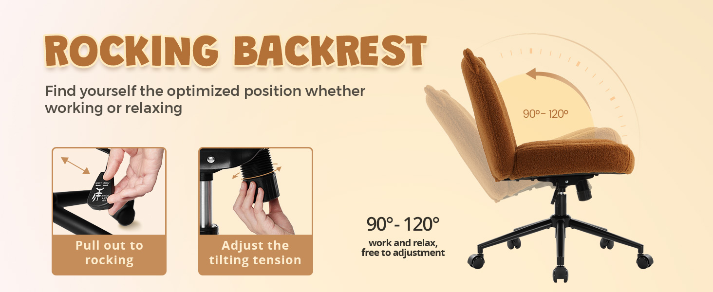 Офісний стілець IWMH без підлокітників, регульована висота, поворотний, на колесах, з тканинним сидінням, ергономічний, крісло для читання з широким сидінням для посадки в положенні 