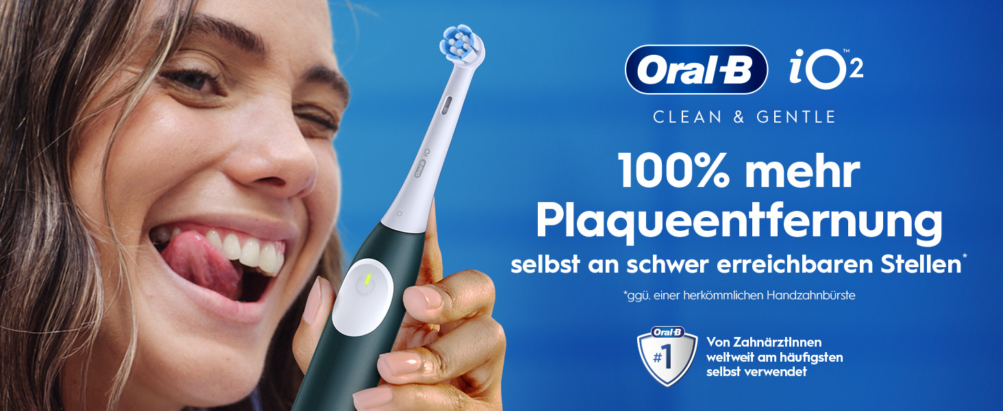 Електрична зубна щітка Oral-B iO Series 2, набір з 2 шт, Night Black та Forest Green