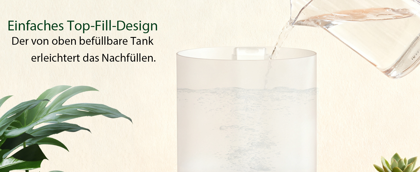 Набір з 2 ультразвукових зволожувачів повітря H1-XIT по 3.5Л, холодний туман, верхній залив води, безпротікання, для дитячої кімнати, спальні та вітальні, білий