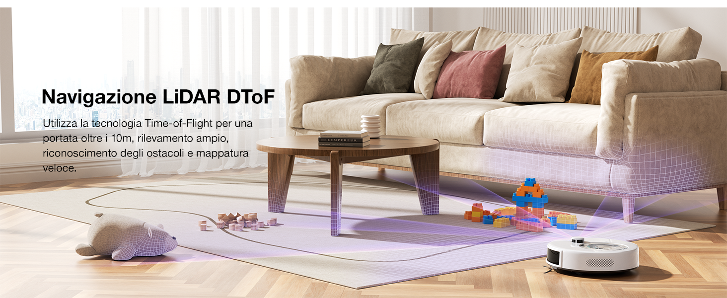 Робот-пилосос OKP L7G 3-в-1 з функцією миття підлоги, LiDAR-навігація, 6000Pa, 150 хв роботи, WiFi, Alexa, для тварин, килимів, твердих підлог, сірий