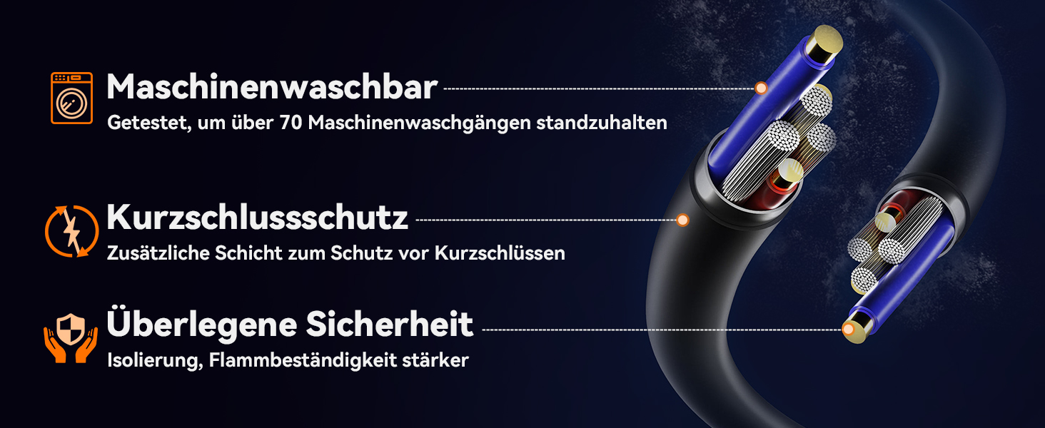 Електричні гріючі рукавички Rasfalo для чоловіків та жінок, акумулятор 2600mAh, 3 режими нагріву, водонепроникні, чорні