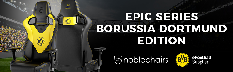 Крісла Epic Gaming Chair ергономічні, підтримка голови/попереку, PU шкіра, до 120 кг/1,85 м (чорний/жовтий)