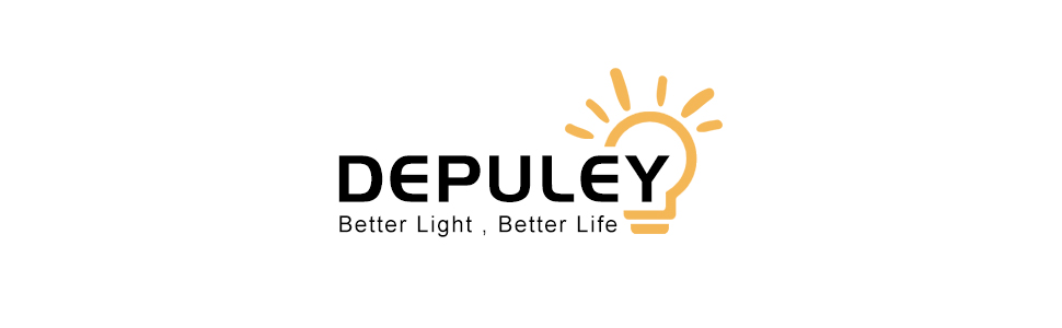 Торшер Depuley LED E27 5W, чорний, 2 тумблера, тканинний абажур, в т.ч. лампочки